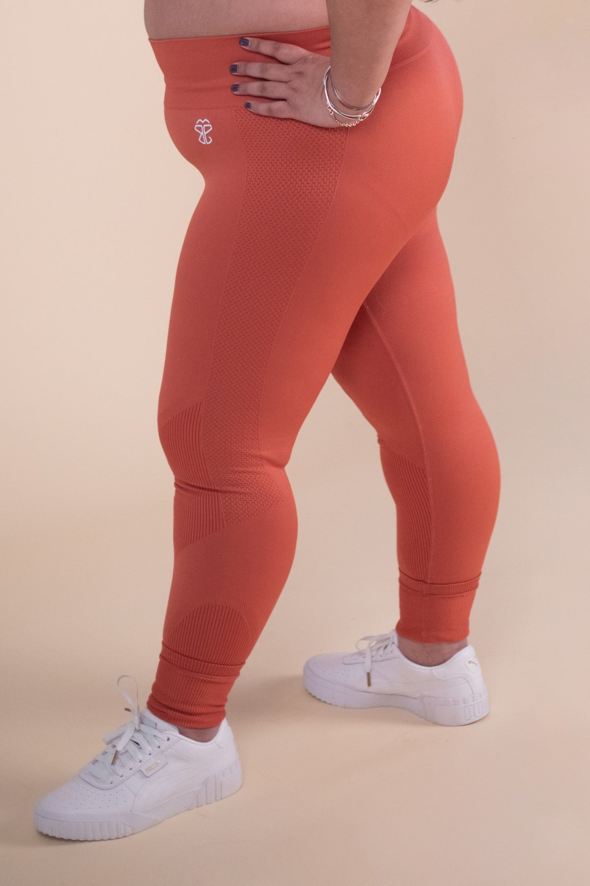 Inspire Seamless Sports Leggings - Ochre Orange – Bamae